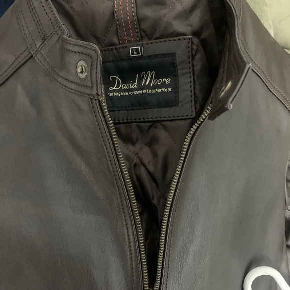 David Moore Jackets \u0026 Coats | Leather Jacket | Color: Brown | Size: L | Berriblusea's Closet